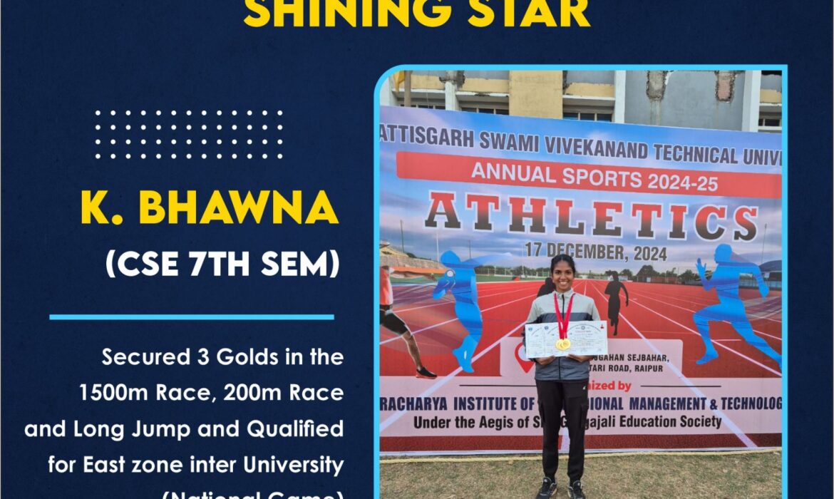 Shining Star: K. Bhawna’s Triumph at Annual Sports 2024-25