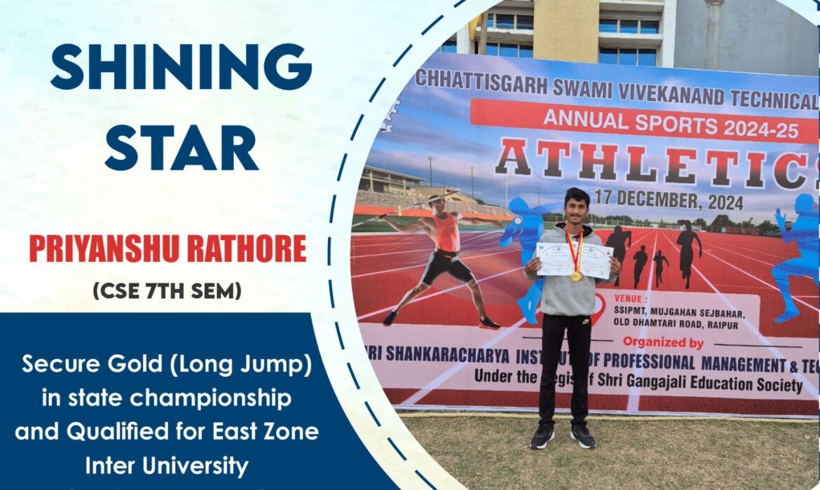 Shining Star: Priyanshu Rathore’s Victory in Athletics